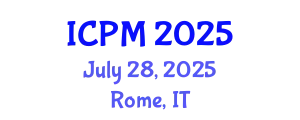 International Conference on Physics and Mathematics (ICPM) July 28, 2025 - Rome, Italy