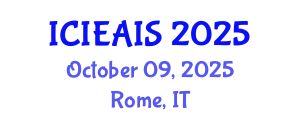 International Conference on Industrial, Engineering and Applied Intelligent Systems (ICIEAIS) October 09, 2025 - Rome, Italy