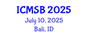 International Conference on Mathematics, Statistics and Biostatistics (ICMSB) July 10, 2025 - Bali, Indonesia