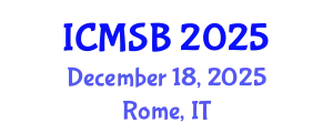 International Conference on Mathematics, Statistics and Biostatistics (ICMSB) December 18, 2025 - Rome, Italy