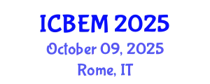 International Conference on Business, Economics and Management (ICBEM) October 09, 2025 - Rome, Italy