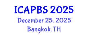 International Conference on Applied Psychology and Behavioral Sciences (ICAPBS) December 25, 2025 - Bangkok, Thailand