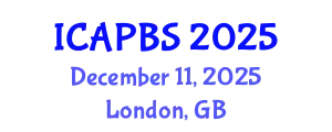 International Conference on Applied Psychology and Behavioral Sciences (ICAPBS) December 11, 2025 - London, United Kingdom