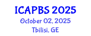 International Conference on Applied Psychology and Behavioral Sciences (ICAPBS) October 02, 2025 - Tbilisi, Georgia