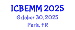 International Conference on Business, Economics, Management and Marketing (ICBEMM) October 30, 2025 - Paris, France
