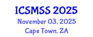 International Conference on Sport Medicine and Sport Science (ICSMSS) November 03, 2025 - Cape Town, South Africa