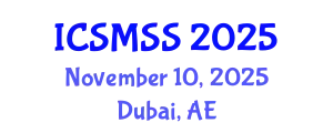 International Conference on Sport Medicine and Sport Science (ICSMSS) November 10, 2025 - Dubai, United Arab Emirates