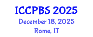 International Conference on Cognitive, Psychological and Behavioral Sciences (ICCPBS) December 18, 2025 - Rome, Italy