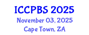 International Conference on Cognitive, Psychological and Behavioral Sciences (ICCPBS) November 03, 2025 - Cape Town, South Africa
