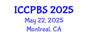 International Conference on Cognitive, Psychological and Behavioral Sciences (ICCPBS) May 22, 2025 - Montreal, Canada