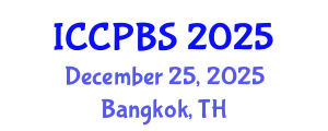 International Conference on Cognitive, Psychological and Behavioral Sciences (ICCPBS) December 25, 2025 - Bangkok, Thailand