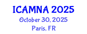 International Conference on Applied Mathematics and Numerical Analysis (ICAMNA) October 30, 2025 - Paris, France