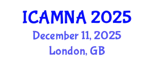 International Conference on Applied Mathematics and Numerical Analysis (ICAMNA) December 11, 2025 - London, United Kingdom