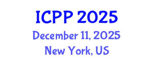 International Conference on Plasma Physics (ICPP) December 11, 2025 - New York, United States
