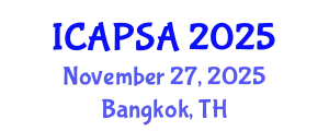 International Conference on Atomic Physics, Systems and Applications (ICAPSA) November 27, 2025 - Bangkok, Thailand