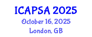 International Conference on Atomic Physics, Systems and Applications (ICAPSA) October 16, 2025 - London, United Kingdom