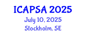 International Conference on Atomic Physics, Systems and Applications (ICAPSA) July 10, 2025 - Stockholm, Sweden