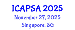 International Conference on Atomic Physics, Systems and Applications (ICAPSA) November 27, 2025 - Singapore, Singapore