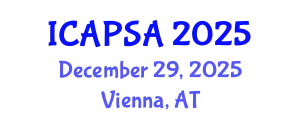 International Conference on Atomic Physics, Systems and Applications (ICAPSA) December 29, 2025 - Vienna, Austria