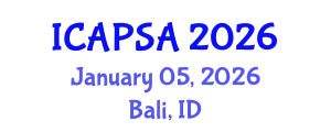 International Conference on Atomic Physics, Systems and Applications (ICAPSA) January 05, 2026 - Bali, Indonesia