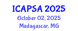 International Conference on Atomic Physics, Systems and Applications (ICAPSA) October 02, 2025 - Madagascar, Madagascar