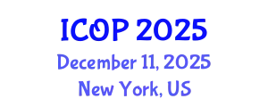 International Conference on Optics and Photonics (ICOP) December 11, 2025 - New York, United States