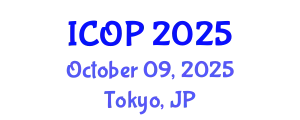 International Conference on Optics and Photonics (ICOP) October 09, 2025 - Tokyo, Japan