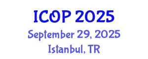 International Conference on Optics and Photonics (ICOP) September 29, 2025 - Istanbul, Turkey
