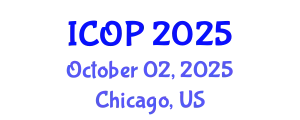 International Conference on Optics and Photonics (ICOP) October 02, 2025 - Chicago, United States