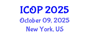 International Conference on Optics and Photonics (ICOP) October 09, 2025 - New York, United States