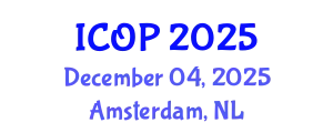 International Conference on Optics and Photonics (ICOP) December 04, 2025 - Amsterdam, Netherlands