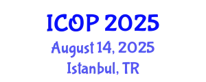 International Conference on Optics and Photonics (ICOP) August 14, 2025 - Istanbul, Turkey