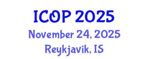 International Conference on Optics and Photonics (ICOP) November 24, 2025 - Reykjavik, Iceland