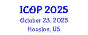 International Conference on Optics and Photonics (ICOP) October 23, 2025 - Houston, United States
