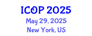 International Conference on Optics and Photonics (ICOP) May 29, 2025 - New York, United States