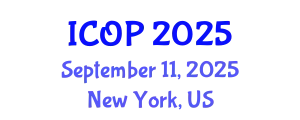 International Conference on Optics and Photonics (ICOP) September 11, 2025 - New York, United States