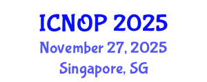 International Conference on Nanotechnology, Optoelectronics and Photonics (ICNOP) November 27, 2025 - Singapore, Singapore
