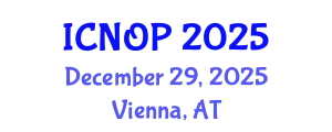 International Conference on Nanotechnology, Optoelectronics and Photonics (ICNOP) December 29, 2025 - Vienna, Austria