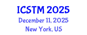 International Conference on Sustainable Tourism Management (ICSTM) December 11, 2025 - New York, United States