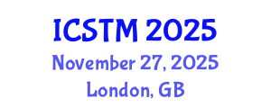 International Conference on Sustainable Tourism Management (ICSTM) November 27, 2025 - London, United Kingdom