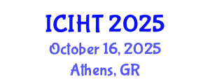 International Conference on Information, Hospitality and Tourism (ICIHT) October 16, 2025 - Athens, Greece