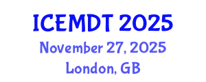 International Conference on Education Media Design and Technology (ICEMDT) November 27, 2025 - London, United Kingdom