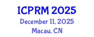 International Conference on Pulmonary and Respiratory Medicine (ICPRM) December 11, 2025 - Macau, China