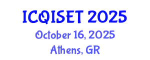 International Conference on Quantum Information Science, Engineering and Technology (ICQISET) October 16, 2025 - Athens, Greece