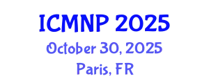 International Conference on Microelectronics, Nanoelectronics and Photonics (ICMNP) October 30, 2025 - Paris, France