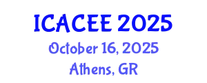International Conference on Architectural, Civil and Environmental Engineering (ICACEE) October 16, 2025 - Athens, Greece