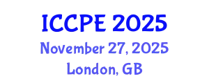 International Conference on Chemical and Process Engineering (ICCPE) November 27, 2025 - London, United Kingdom