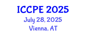 International Conference on Chemical and Process Engineering (ICCPE) July 28, 2025 - Vienna, Austria
