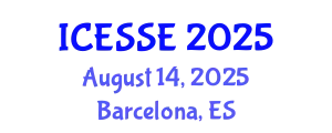 International Conference on Earth and Space Sciences and Engineering (ICESSE) August 14, 2025 - Barcelona, Spain