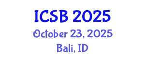 International Conference on Systems Biology (ICSB) October 23, 2025 - Bali, Indonesia